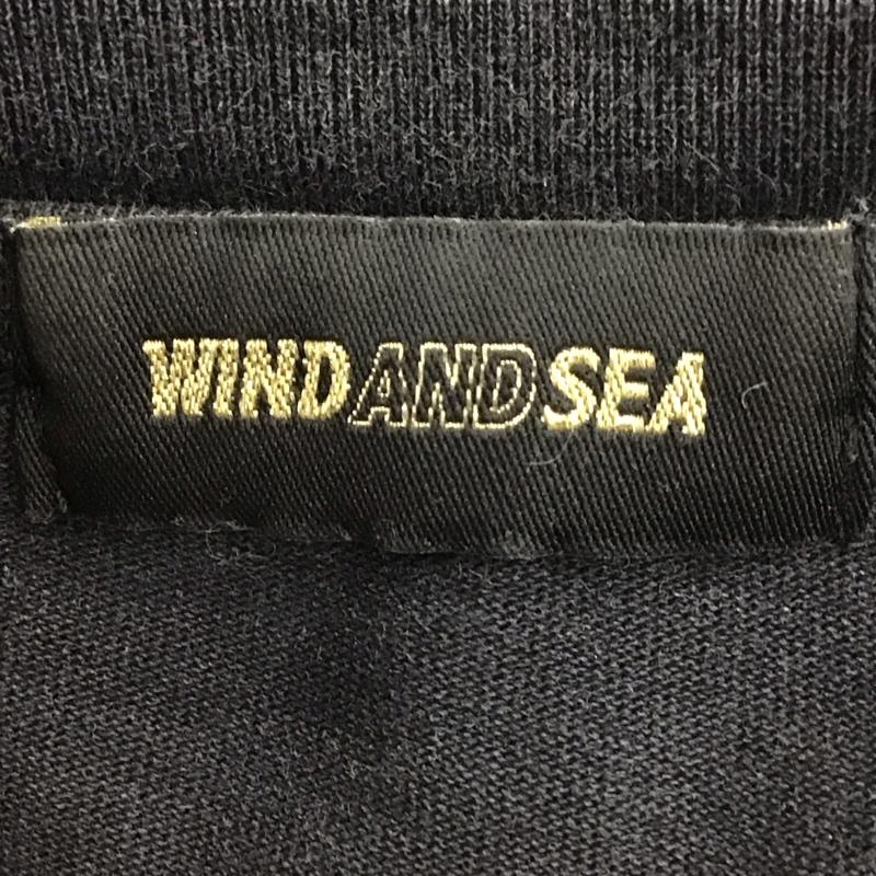 ウィンダンシー WIND AND SEA Tシャツ 半袖 M ロゴ、文字 X プリント 黒 / ブラック /  メンズ USED 古着 中古 10125014