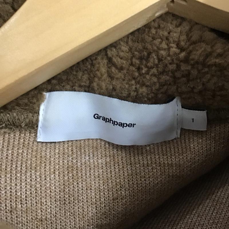 グラフペーパー Graphpaper パーカー 長袖 gu183-70100 プルオーバーパーカー フリース 1 無地 茶 / ブラウン /  メンズ USED 古着 中古 10146201