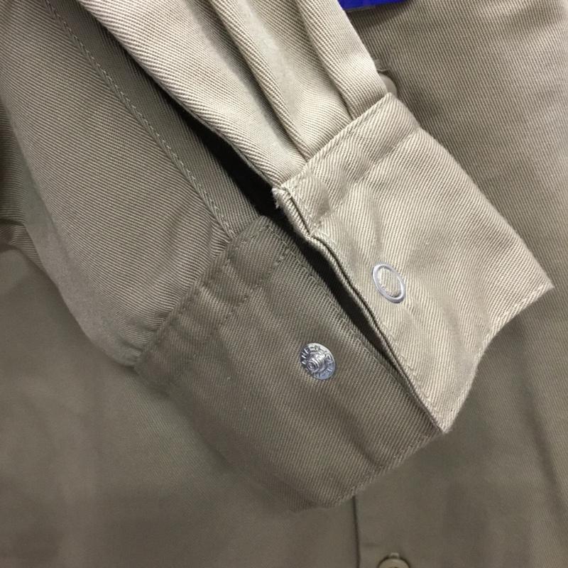 チャンピオン Champion シャツ、ブラウス 長袖 C8-S405 タグ付き XL ワンポイント ベージュ / ベージュ /  メンズ USED 古着 中古 10114795