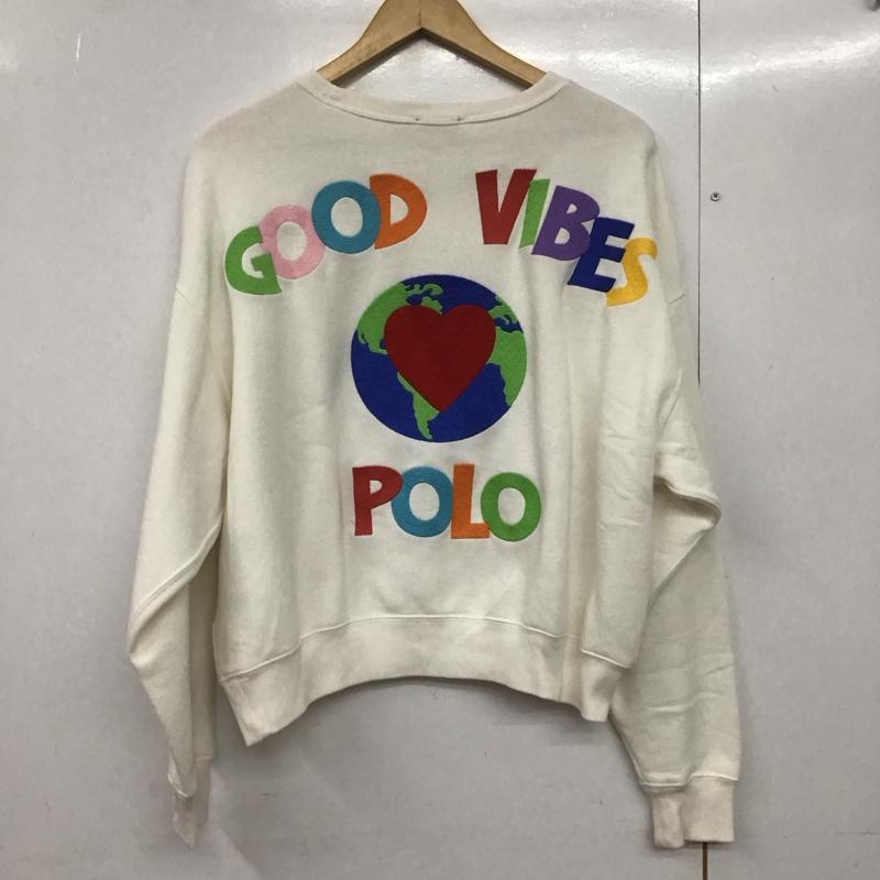 ポロラルフローレン POLO RALPH LAUREN トレーナー 長袖 S 無地 白 / ホワイト /  レディース USED 古着 中古 10143511
