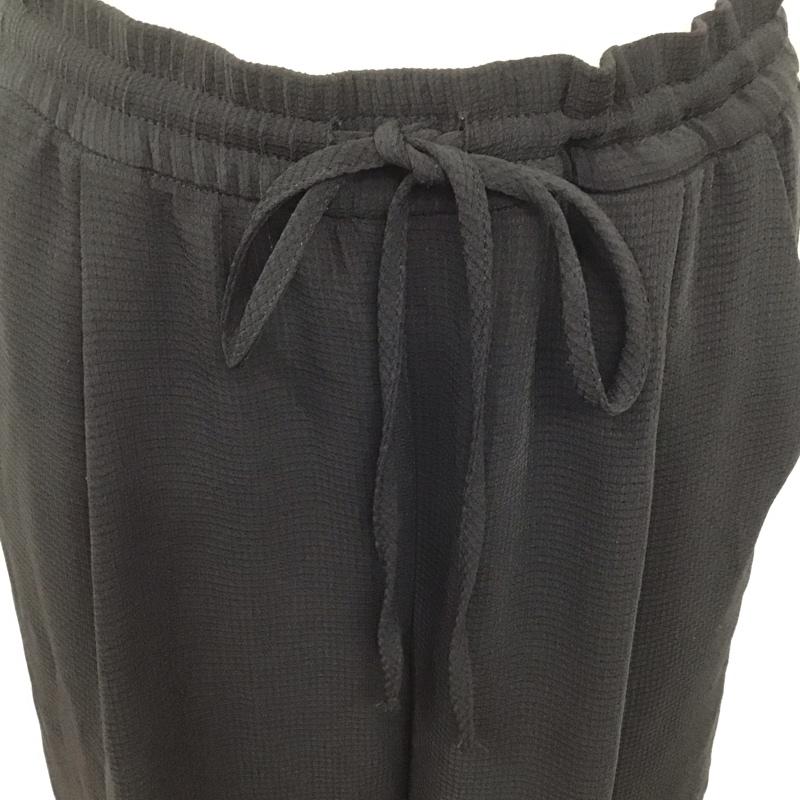 ザラウーマン ZARA WOMAN ボトムス ボトムス メッシュ イージーパンツ ガウチョパンツ S 無地 黒 / ブラック /  レディース USED 古着 中古 10120901