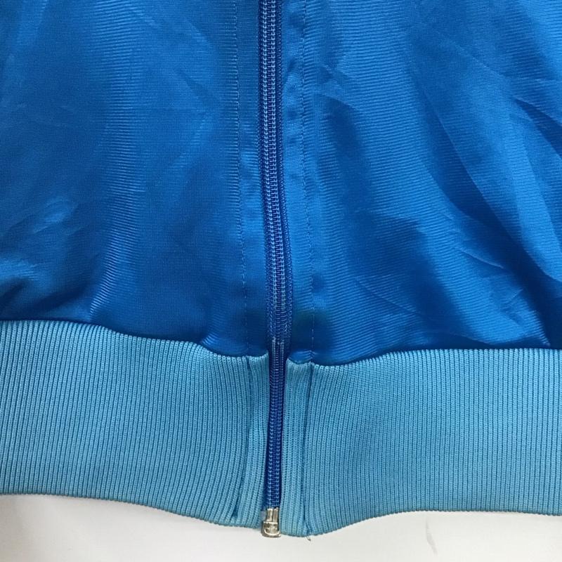 アディダス adidas ジャケット、上着 ジャケット、ブレザー ジップアップジャケット ジャンパー ジャケット 古着 アウター M ロゴ、文字 青 / ブルー /  メンズ USED 古着 中古 10121462