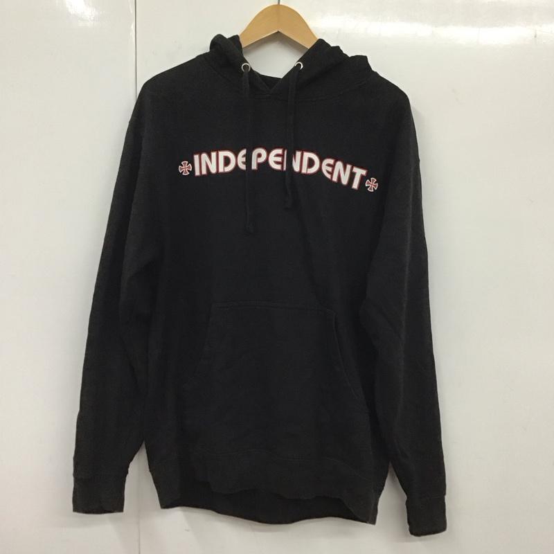 インディペンデント INDEPENDENT パーカー 長袖 長袖パーカー プルオーバーパーカー スウェット ロゴ、文字 黒 / ブラック /  メンズ USED 古着 中古 10131972
