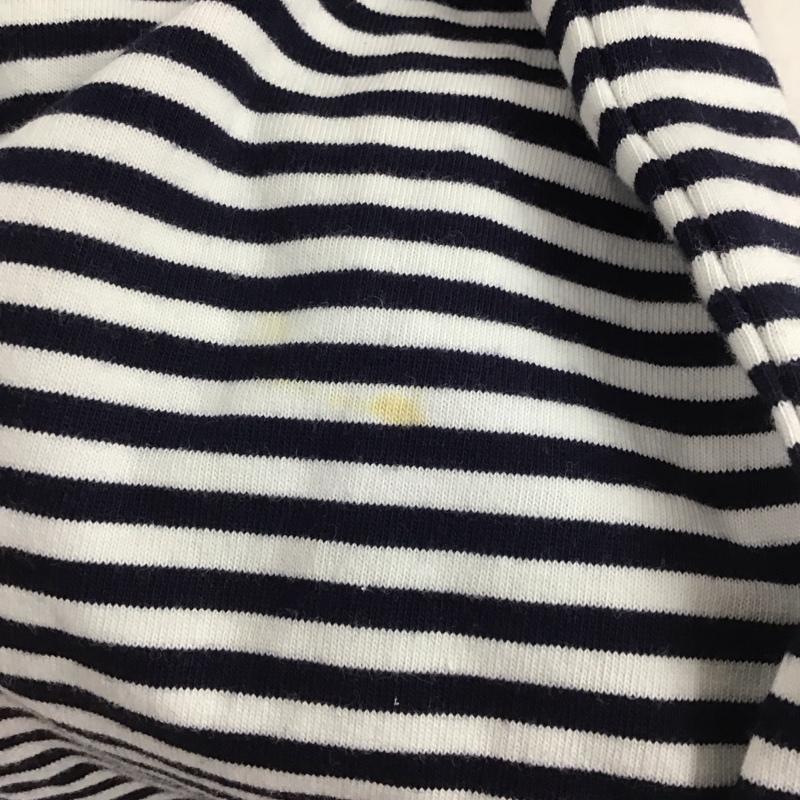 ギャップ GAP Tシャツ 半袖 半袖カットソー プリントTシャツ クルーネックカットソー M ボーダー柄 X プリント 白 / ホワイト / X 紺 / ネイビー /  メンズ USED 古着 中古 10148054