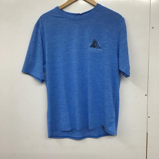 パタゴニア patagonia Tシャツ 半袖 半袖カットソー プリントTシャツ クルーネックカットソー M プリント 青 / ブルー /  メンズ USED 古着 中古 10139824