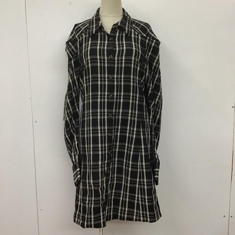 スライ SLY ワンピース ひざ丈スカート 030eaa33-3330 JQ LINE CHECK SH ワンピース 1 チェック 白 / ホワイト / X 黒 / ブラック /  レディース USED 古着 中古 10108513