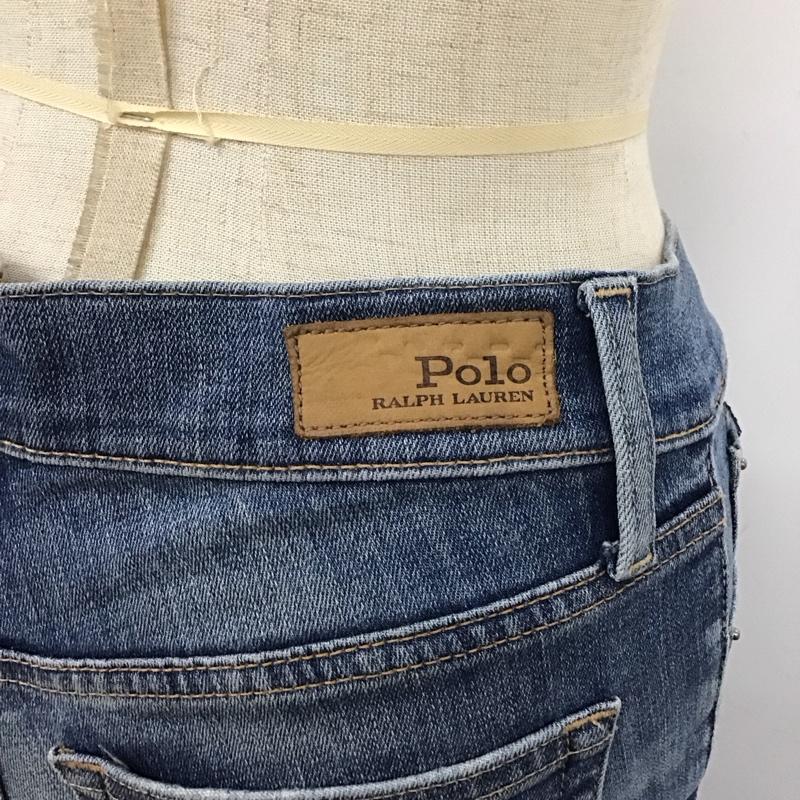 ポロバイラルフローレン Polo by RALPH LAUREN パンツ デニム、ジーンズ デニムパンツ スリムパンツ ストレッチパンツ 無地 インディゴ / インディゴ /  レディース USED 古着 中古 10115955