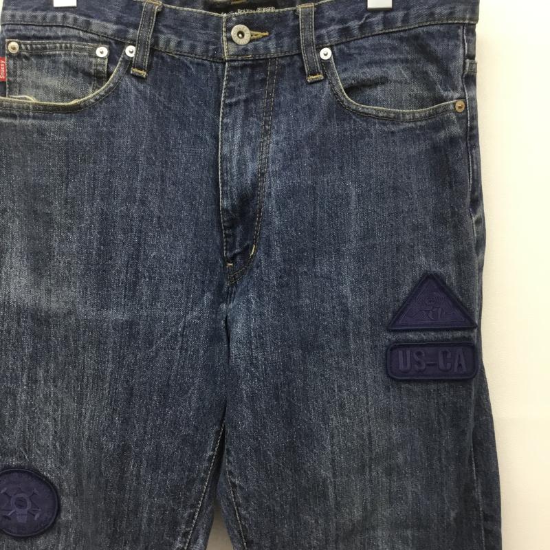ステューシー STUSSY パンツ デニム、ジーンズ 32インチ ロゴ、文字 インディゴ / インディゴ /  メンズ USED 古着 中古 10143566