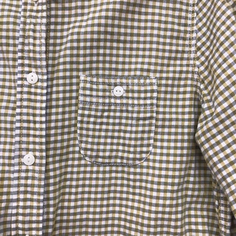 ニコアンド niko and... シャツ、ブラウス 長袖 ON44CA05NN コットン L チェック 黄 / イエロー / X 緑 / グリーン / X 白 / ホワイト /  レディース USED 古着 中古 10143853