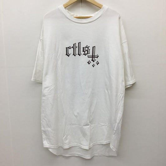 カタリスト CVTVLIST Tシャツ 半袖 2101060305 2 ロゴ、文字 白 / ホワイト /  メンズ USED 古着 中古 10139631