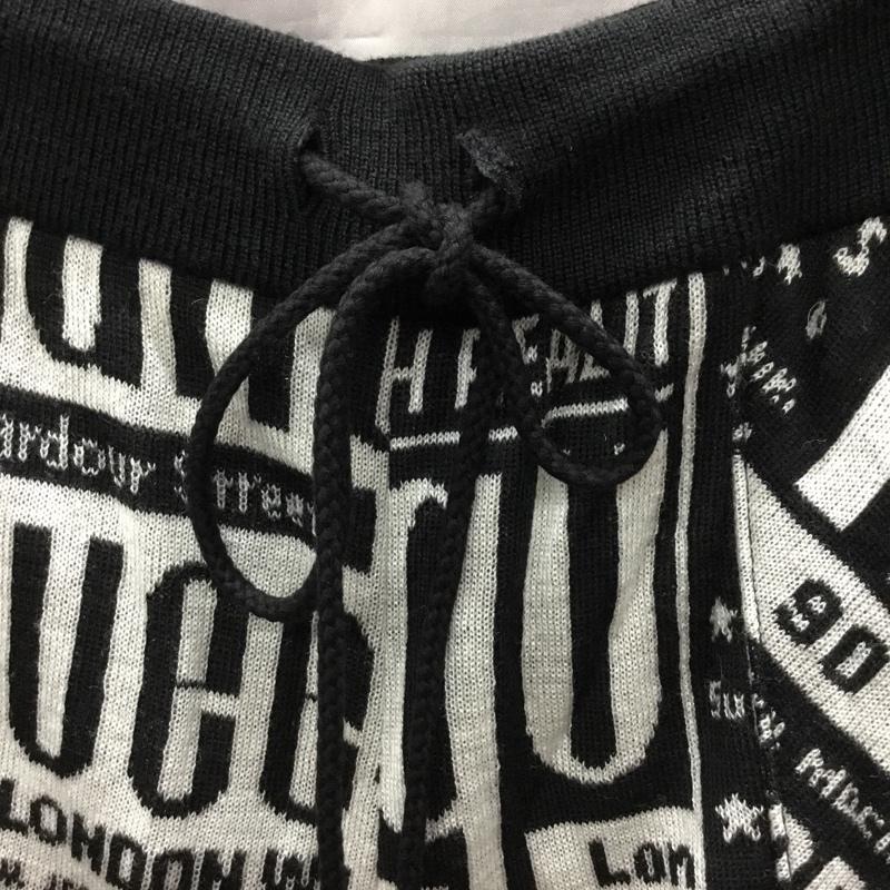 ヨウジヤマモト Yohji Yamamoto パンツ ワークパンツ、ペインターパンツ ub-k49-613 マーキークラブ ジャガードキュロットパンツ ワイドパンツ 3 プリント 白 / ホワイト / X 黒 / ブラック /  メンズ USED 古着 中古 10120676