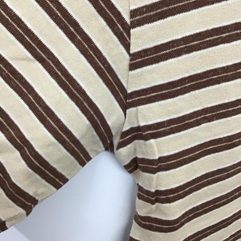 タウンクラフト TOWNCRAFT Tシャツ 半袖 半袖カットソー プリントTシャツ クルーネックカットソー L ボーダー柄 マルチカラー / マルチカラー /  メンズ USED 古着 中古 10128674