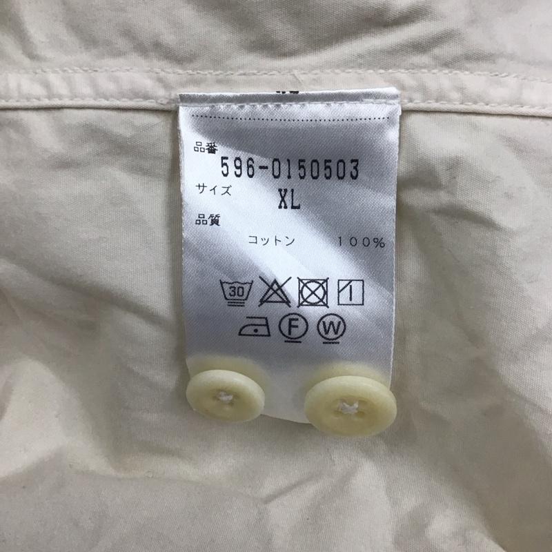 エムエイチエル MHL. シャツ、ブラウス 長袖 596-0150503 XL 無地 ベージュ / ベージュ /  メンズ USED 古着 中古 10123397