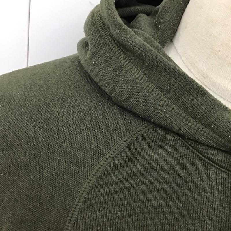 ザノースフェイス THE NORTH FACE パーカー 長袖 nt12088 カラーヘザードスウェットフーディ プルオーバー 長袖パーカー M ロゴ、文字 カーキ / カーキ /  メンズ USED 古着 中古 10119519