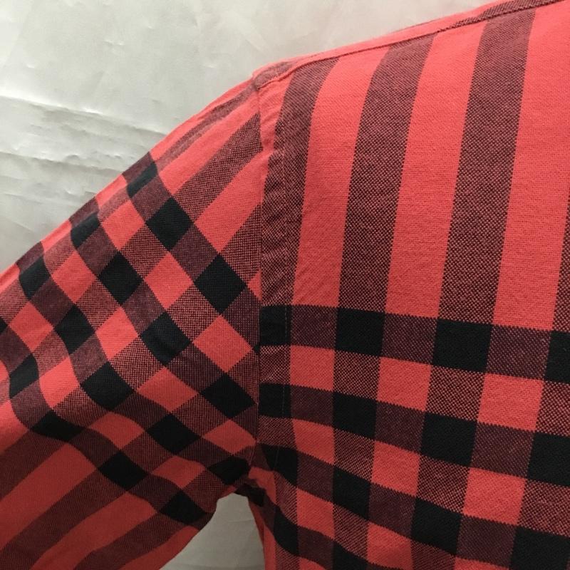 ブルックスブラザーズ BROOKS BROTHERS シャツ、ブラウス 長袖 S チェック 赤 / レッド / X 黒 / ブラック /  メンズ USED 古着 中古 10112761