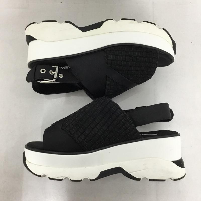 スナイデル SNIDEL サンダル サンダル SWGS202620 スニーカーソールサンダル 厚底 M 無地 黒 / ブラック / X 白 / ホワイト /  レディース USED 古着 中古 10145608