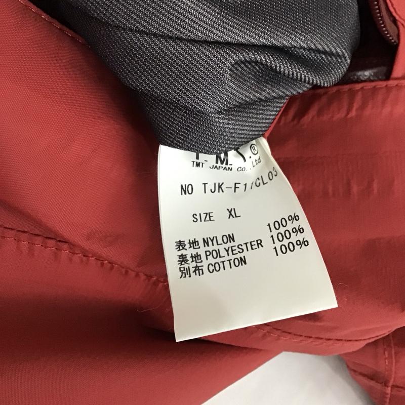 ティーエムティークラシック TMT Classic ジャケット、上着 ジャケット、ブレザー TJK-F11CL03 2WAY 半袖 ナイロンジャケット XL ロゴ、文字 赤 / レッド /  メンズ USED 古着 中古 10118757