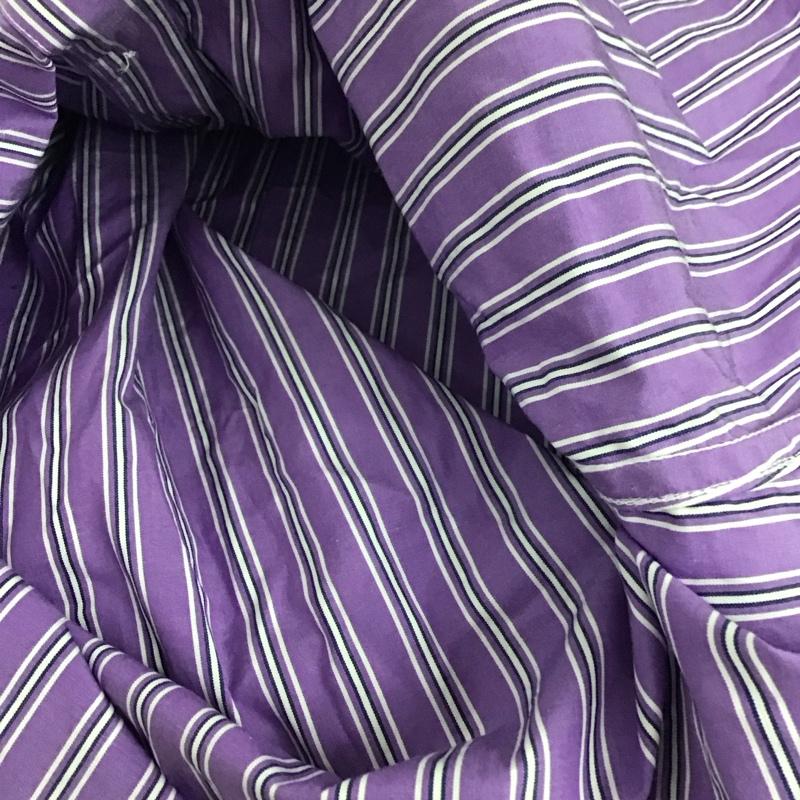 ラルフローレン RALPHLAUREN シャツ、ブラウス 半袖 KKWS022527 ストライプ 6 ワンポイント 紫 / パープル /  レディース USED 古着 中古 10144108