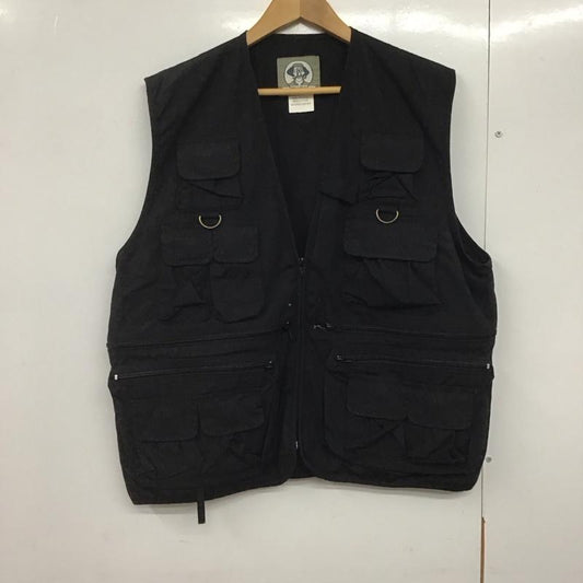ロスコ ROTHCO ベスト ベスト ジップアップベスト ノースリーブカットソー アウター M 無地 黒 / ブラック /  メンズ USED 古着 中古 10141359