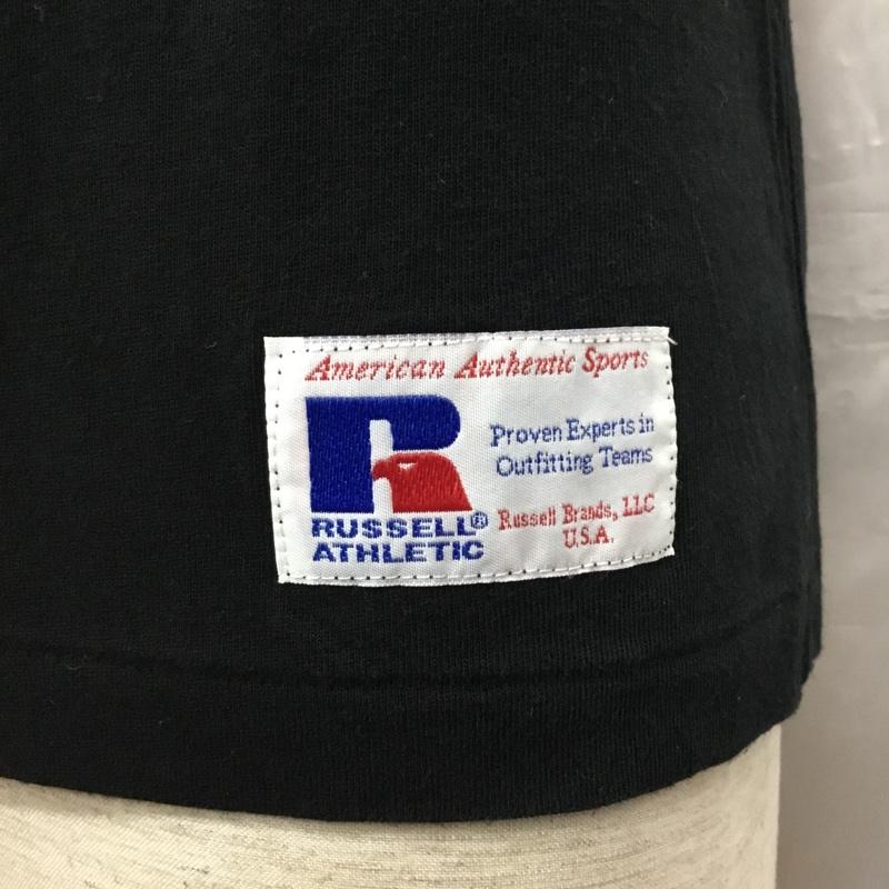ラッセルアスレティック Russell Athletic Tシャツ 半袖 クルーネック 胸ポケット S 無地 黒 / ブラック /  メンズ USED 古着 中古 10115532