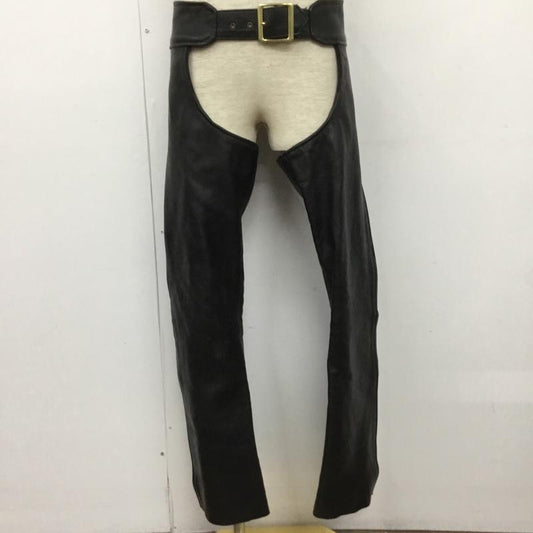 ヴァンソン VANSON ボトムス ボトムス レザーチャップス レザーパンツ 22 無地 黒 / ブラック /  メンズ USED 古着 中古 10133548