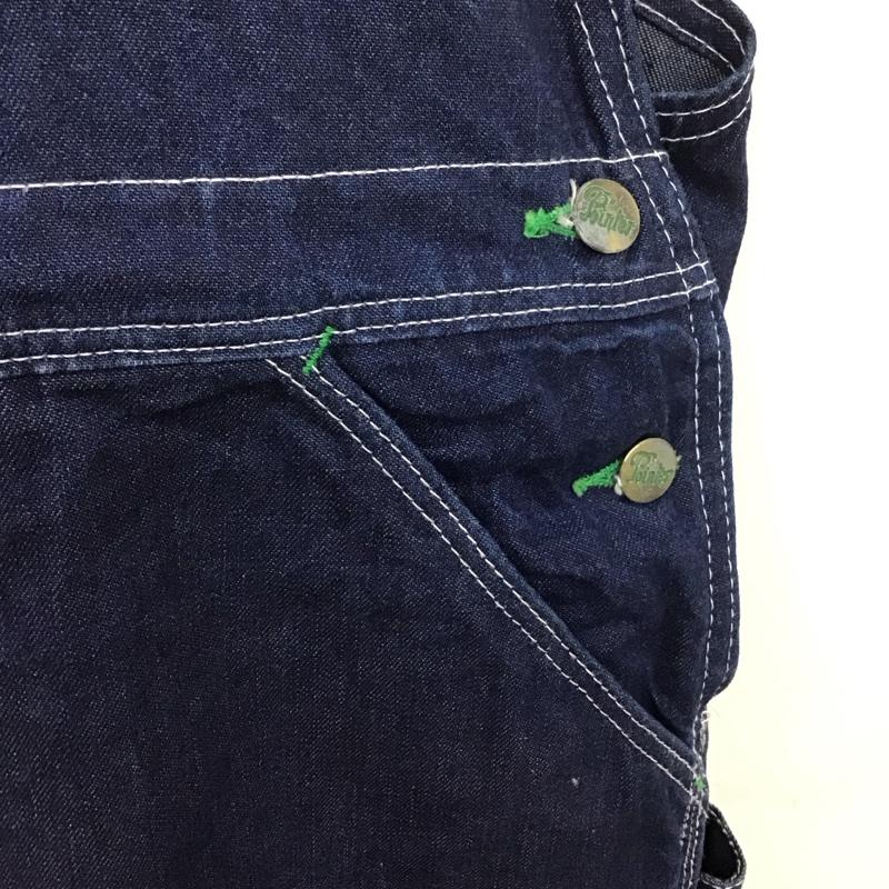 ポインター POINTER サロペット・オーバーオール サロペット、オーバーオール デニムオーバーオール オールインワン ワイドパンツ カジュアルパンツ 無地 インディゴ / インディゴ /  メンズ USED 古着 中古 10109151