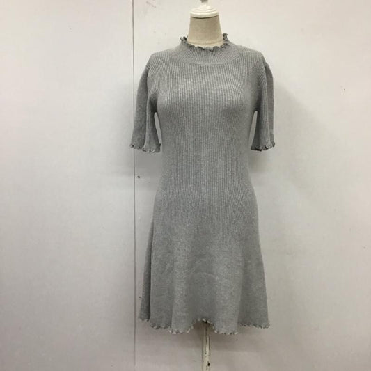ダズリン dazzlin ワンピース ミニスカート FREE 無地 灰 / グレー /  レディース USED 古着 中古 10121477
