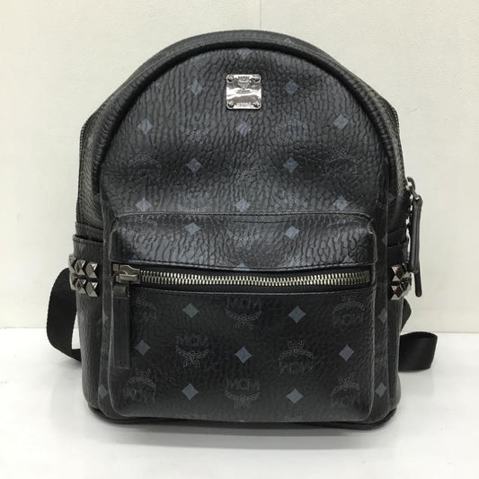エムシーエム MCM リュックサック、デイパック リュックサック、デイバッグ ロゴ、文字 黒 / ブラック /  レディース USED 古着 中古 10139269
