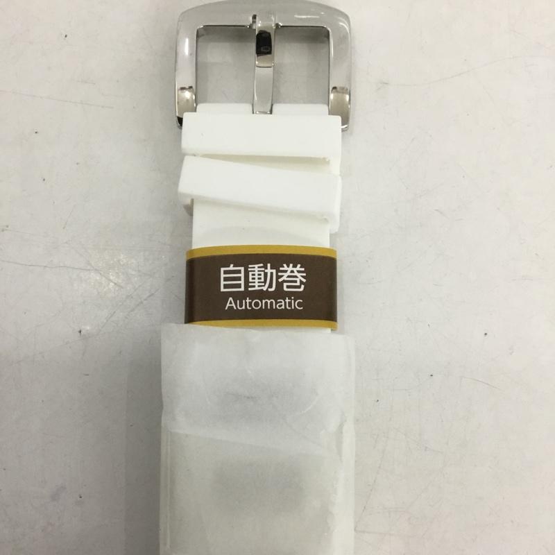 ゾンネ SONNE 腕時計 アナログ（自動巻き） H003 SONNE × HAORI ラバーバンド ロゴ、文字 白 / ホワイト /  メンズ USED 古着 中古 10134897