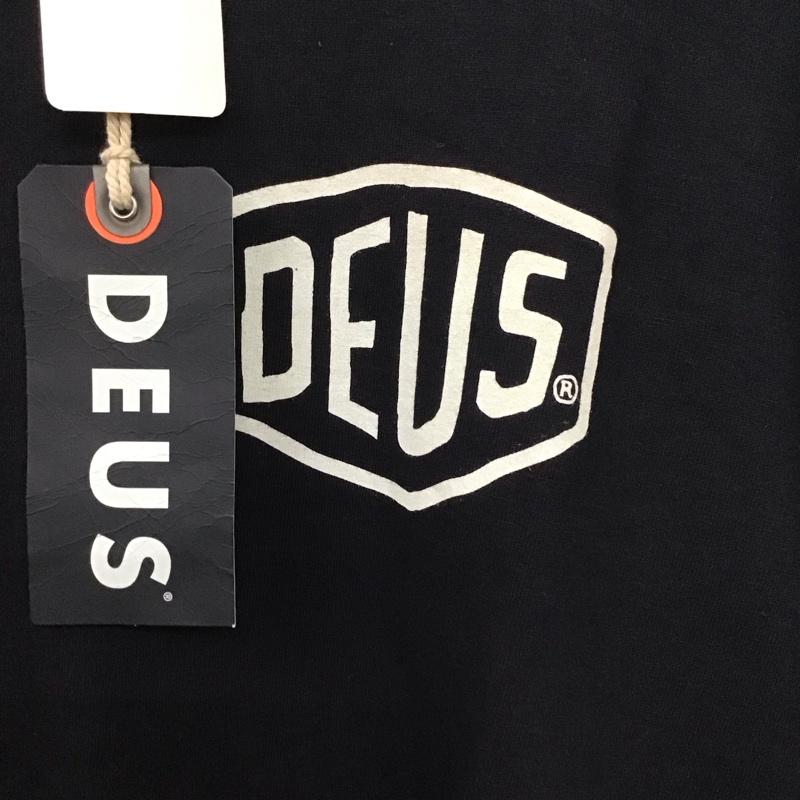 デウスエクスマキナ DEUS EX MACHINA Tシャツ 半袖 dmw41808a CAMPERDOWNADDRESSTシャツ 半袖カットソー M ロゴ、文字 黒 / ブラック /  メンズ USED 古着 中古 10130739