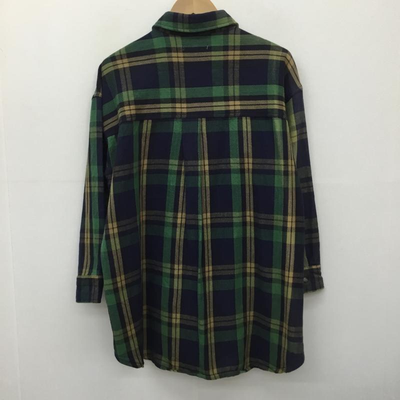 フリークスストア FREAK S STORE シャツ、ブラウス 長袖 FREE チェック 緑 / グリーン /  レディース USED 古着 中古 10140932