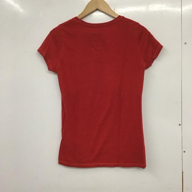 ポロジーンズカンパニー POLO JEANS COMPANY Tシャツ 半袖 RALPH LAUREN KT-WJ-KW-2128 刺繍 スパンコール M ロゴ、文字 赤 / レッド /  レディース USED 古着 中古 10133556