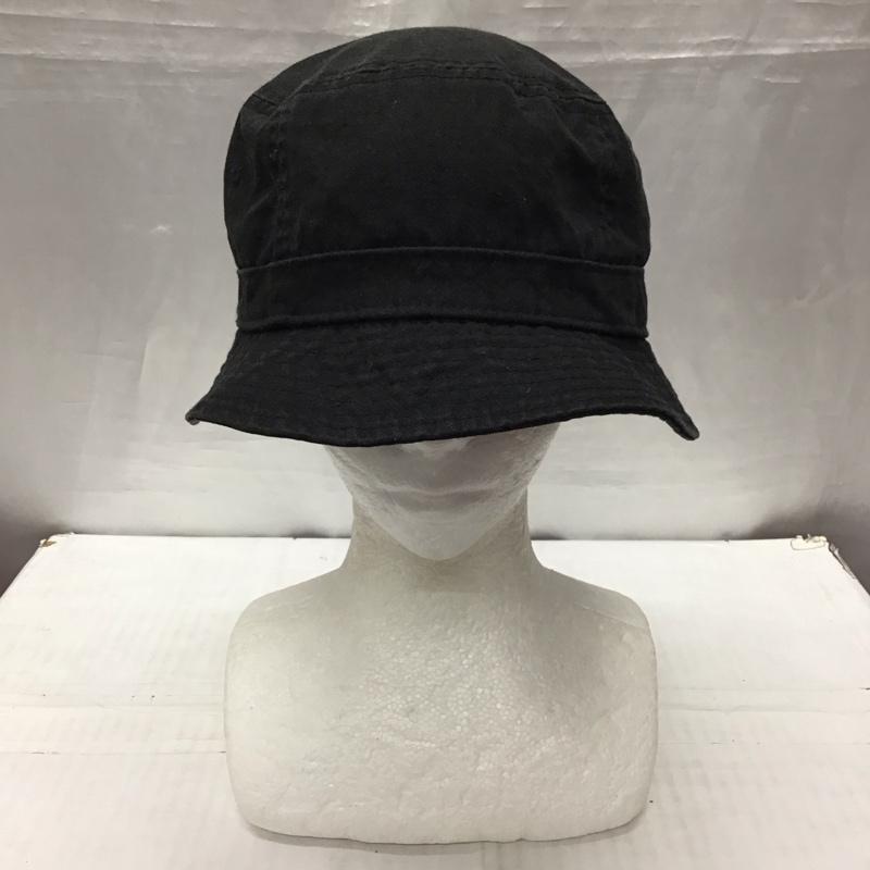 ニューエラ NEW ERA 帽子 ハット バケットハット バケハ ロゴ、文字 黒 / ブラック /  メンズ USED 古着 中古 10115676