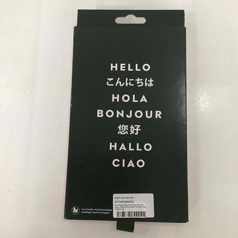 ケイトスペード Kate Spade ファッション小物 ファッション小物 KSIPH-256-BPLVM iPhone14Plus iPhoneケース 手帳型 無地 黒 / ブラック /  レディース USED 古着 中古 10122803