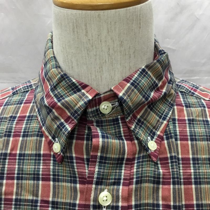 ブルックスブラザーズ BROOKS BROTHERS シャツ、ブラウス 半袖 ボタンダウン 胸ポケット M チェック マルチカラー / マルチカラー /  メンズ USED 古着 中古 10111602