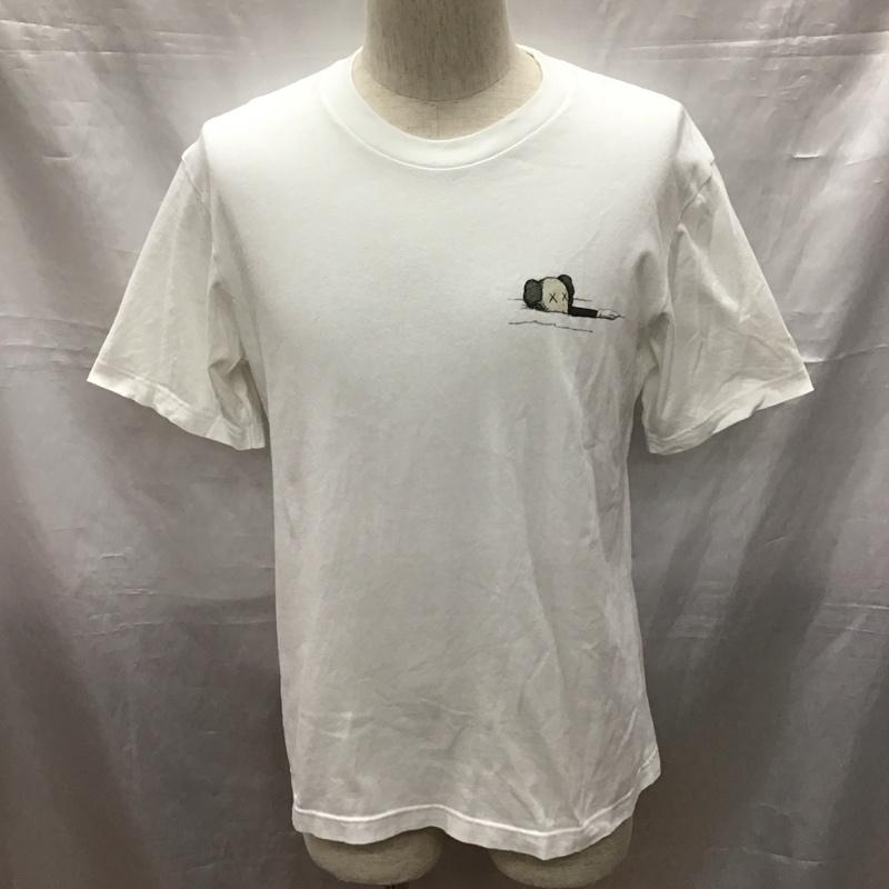 ユニクロ UNIQLO Tシャツ 半袖 341-467525 カウズ UT グラフィックTシャツ M プリント 白 / ホワイト /  メンズ USED 古着 中古 10117028