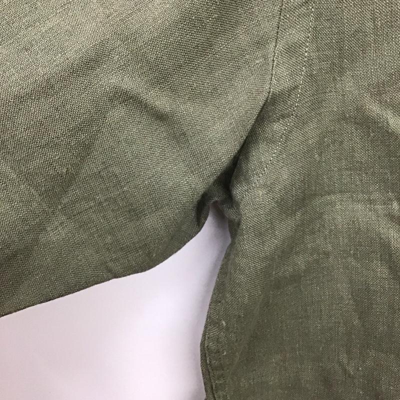 ブルックスブラザーズ BROOKS BROTHERS シャツ、ブラウス 半袖 ボタンダウンシャツ M 無地 カーキ / カーキ /  メンズ USED 古着 中古 10131425