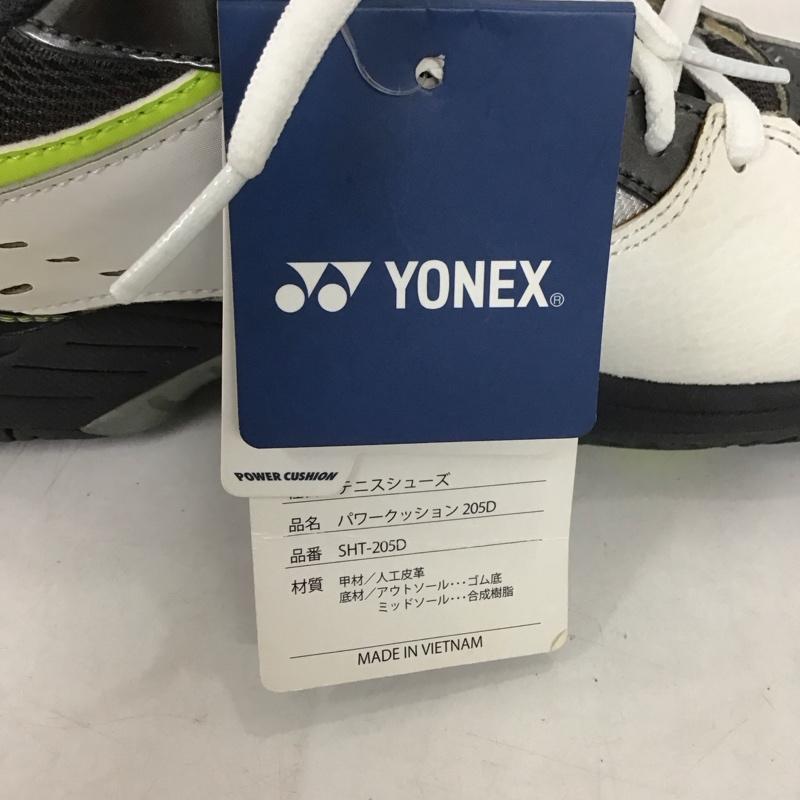 ヨネックス YONEX スニーカー スニーカー テニスシューズ パワークッション SHT-205D 24cm 箱有 24.0cm ロゴ、文字 白 / ホワイト / X 黒 / ブラック / X 黄 / イエロー /  レディース USED 古着 中古 10135354