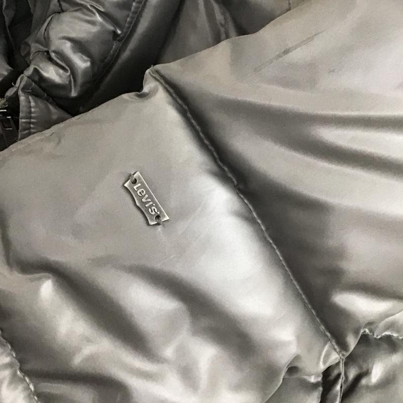 リーバイストラウスアンドコー Levi Strauss & co. ジャケット、上着 ジャンパー、ブルゾン ジップアップダウンジャケット アウター スタンドカラー L 無地 灰 / グレー /  メンズ USED 古着 中古 10113767