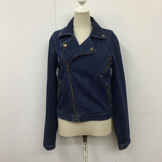 ボルコム VOLCOM ジャケット、上着 ライダース b15113jb raw ライダースジャケット デニムジャケット M ロゴ、文字 インディゴ / インディゴ /  レディース USED 古着 中古 10114897