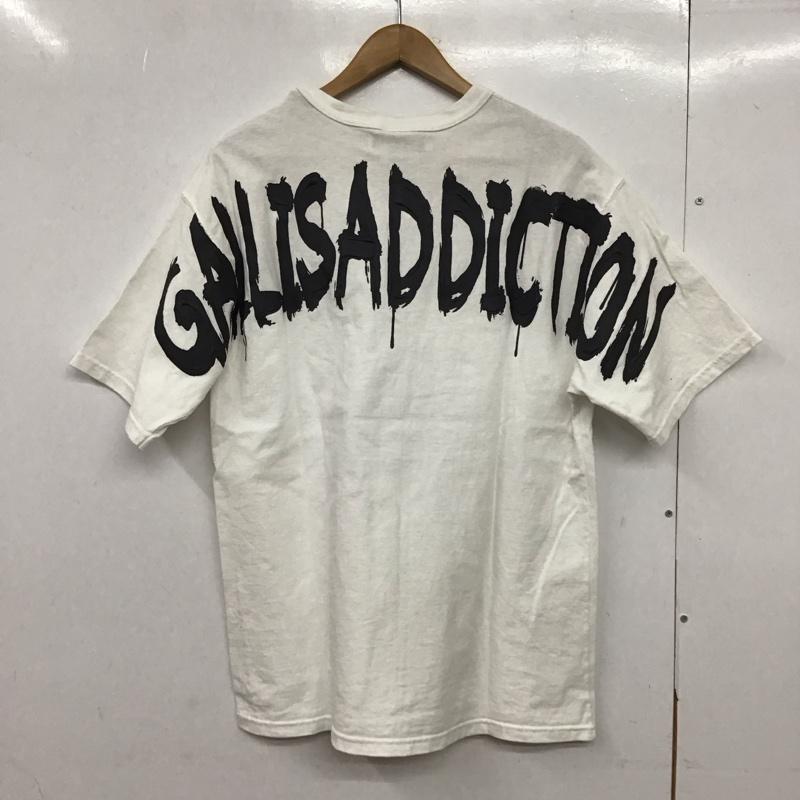 チャンピオン Champion Tシャツ 半袖 半袖カットソー プリントTシャツ クルーネックカットソー M プリント 白 / ホワイト /  メンズ USED 古着 中古 10151366