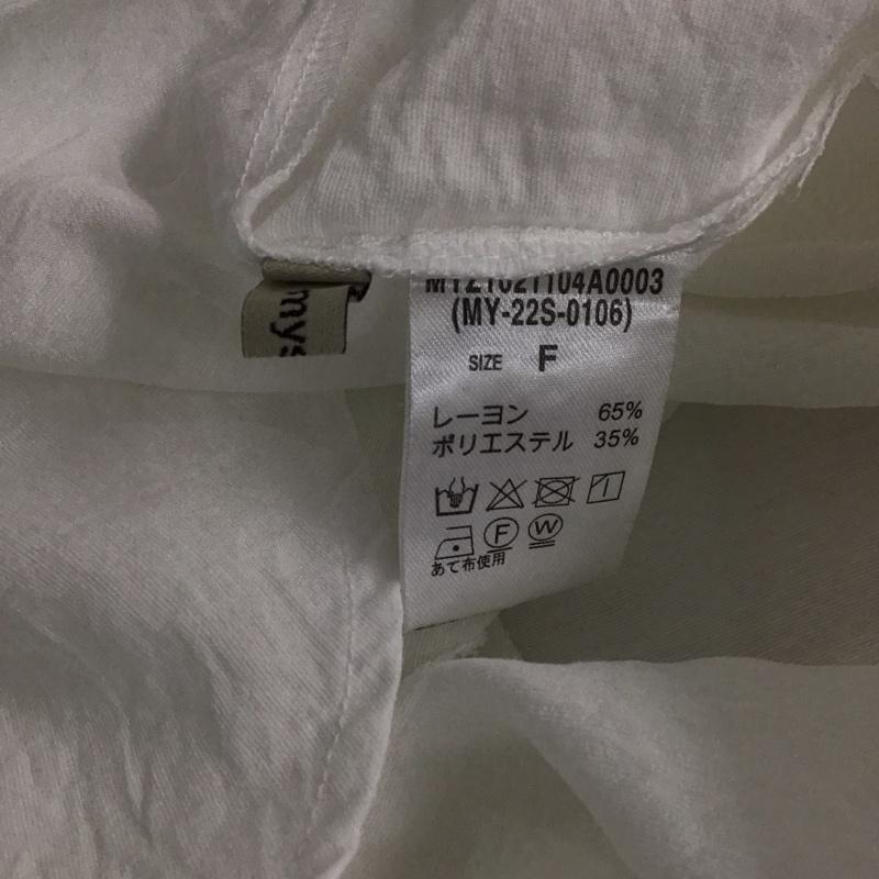 ミスティック mystic シャツ、ブラウス 長袖 長袖カットソー 無地カットソー フレアシャツ FREE 無地 白 / ホワイト /  レディース USED 古着 中古 10143776