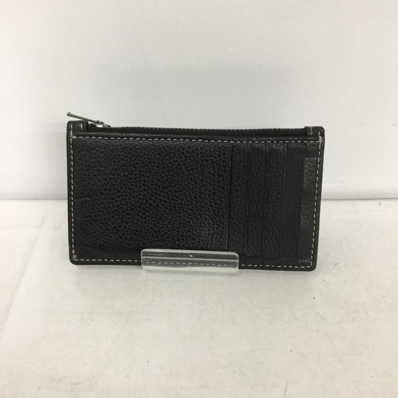 コーチ COACH カードケース カードケース ジップカードケース レキシー 恐竜 ワンポイント 黒 / ブラック /  メンズ USED 古着 中古 10137150