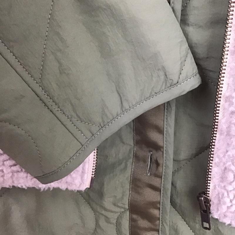 ダブルクローゼット w closet コート コート一般 リバーシブル ボア FREE 無地 薄緑 / ライトグリーン /  レディース USED 古着 中古 10145036