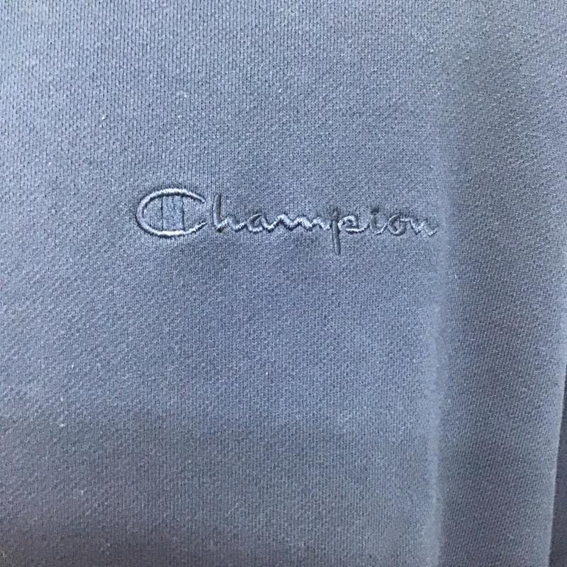 チャンピオン Champion パーカー 長袖 C3-V107 フーディー スウェット プルオーバー M ロゴ、文字 紺 / ネイビー /  メンズ USED 古着 中古 10121294