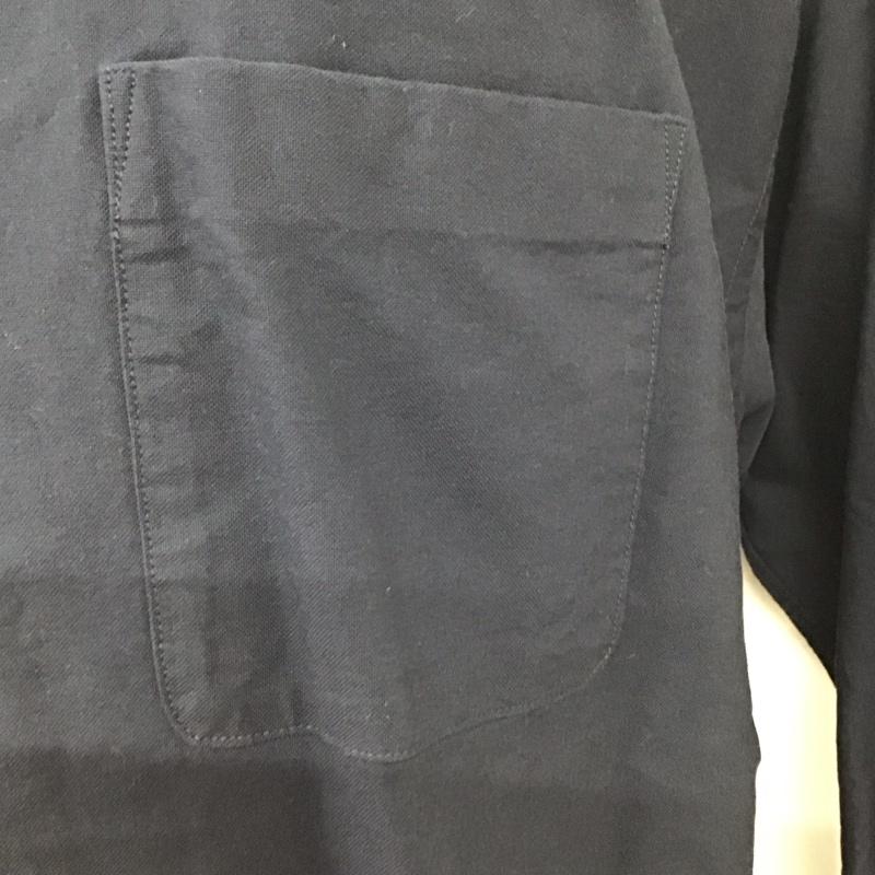 チャオパニック CIAOPANIC シャツ、ブラウス 長袖 長袖シャツ カラーシャツ ポケットシャツ 長袖カットソー L 無地 紺 / ネイビー /  メンズ USED 古着 中古 10114701