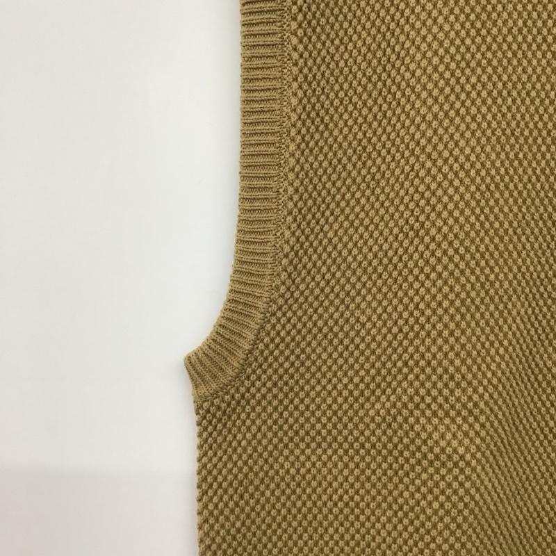 ビームス BEAMS ベスト ベスト ニットベスト ノースリーブカットソー プルオーバー M 無地 ベージュ / ベージュ /  メンズ USED 古着 中古 10143121