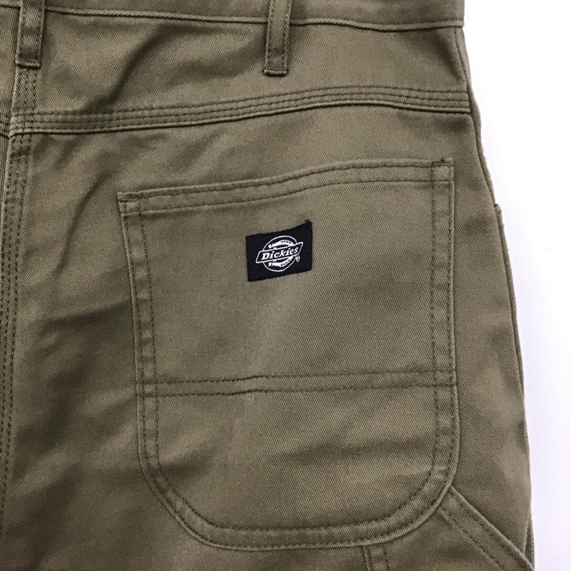 ディッキーズ Dickies パンツ ワークパンツ、ペインターパンツ ワークパンツ ワイドパンツ カジュアルパンツ 無地 カーキ / カーキ /  メンズ USED 古着 中古 10147599