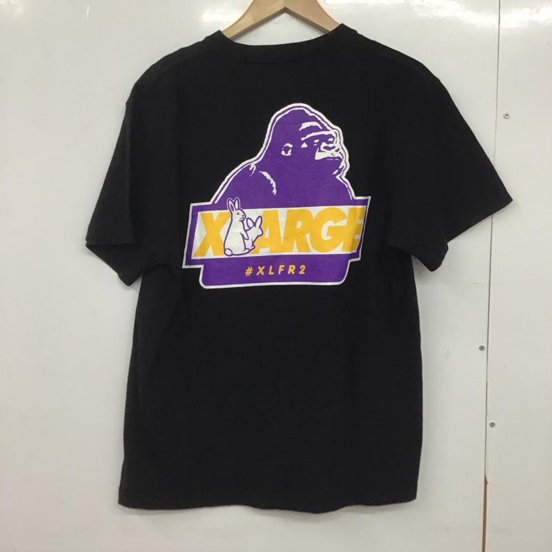 エクストララージ XLARGE Tシャツ 半袖 半袖カットソー プリントTシャツ クルーネックカットソー FR2 M ロゴ、文字 黒 / ブラック /  メンズ USED 古着 中古 10146561