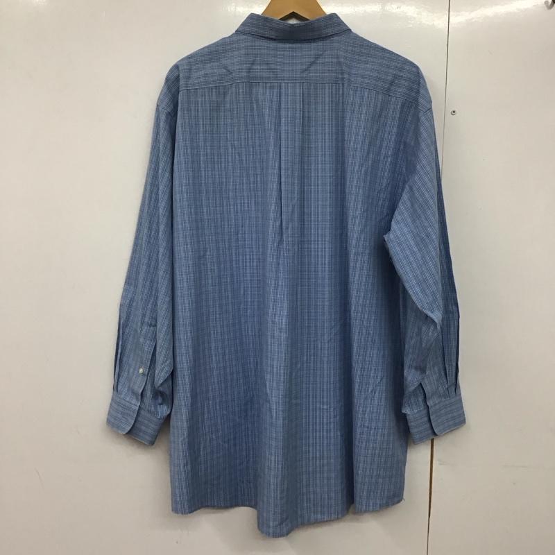 エルエルビーン L.L.Bean シャツ、ブラウス 長袖 長袖シャツ チェックシャツ カラーシャツ ボタンダウンシャツ チェック 水色 / ライトブルー /  メンズ USED 古着 中古 10140714